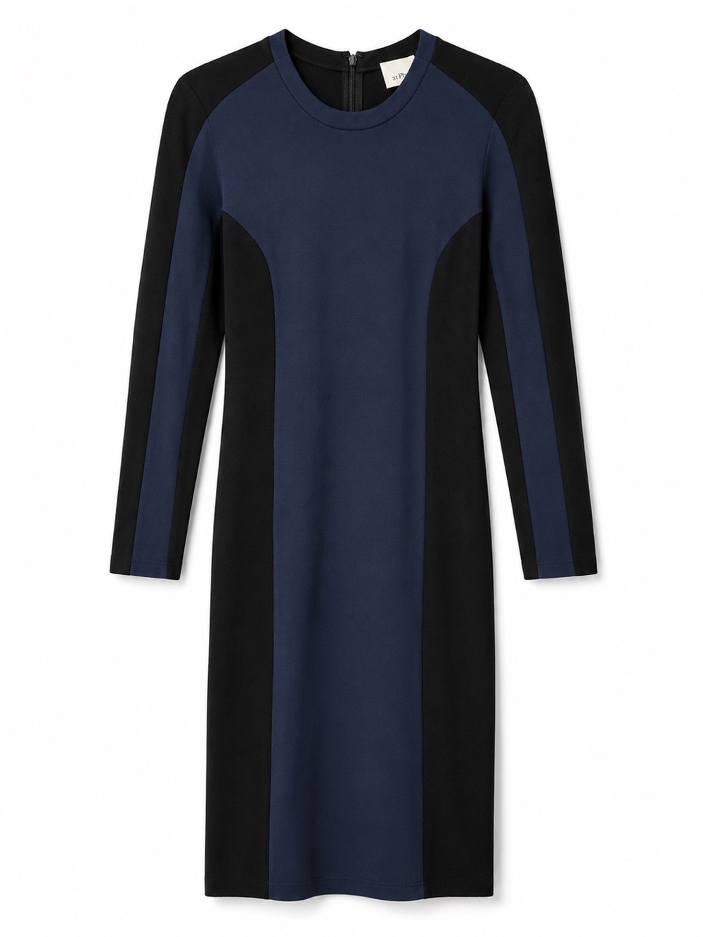 3.1 Phillip Lim Navy Black Colorblock Dress Size 4